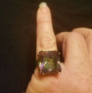 Fire topaz ring